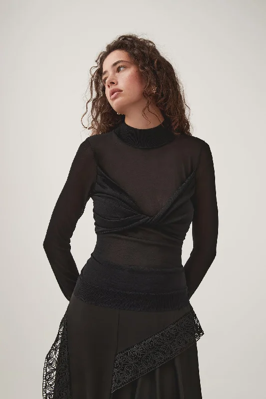 Mid Season Sale Alchemy Twist Crop Knit Top