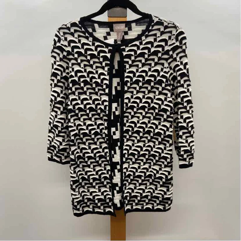 Special Offers Chico's Women's Size S Black Textured Cardigan