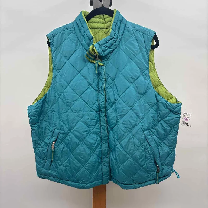 Effortless Style Coldwater Creek Women's Size 3X Teal Quilted Vest