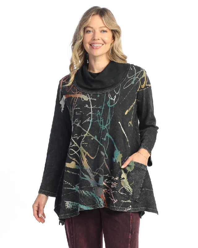 Artful Design “Rhapsody” Cowl-Neck Knit Tunic - M74-2036