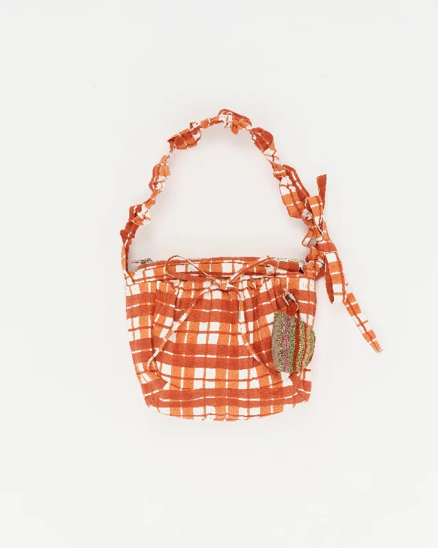 Holiday Attire Sale Medium Drawstring Port-All - Red Check