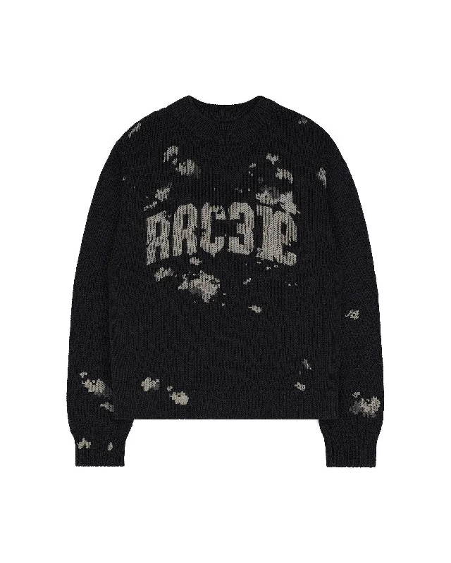 Season Sale Black Army Knit Sweater