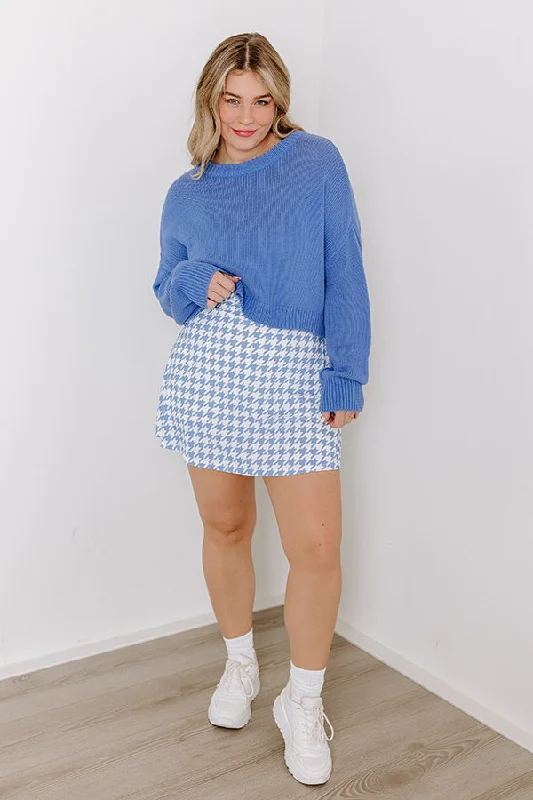 Brand Name Clothing Discount Extravaganza Women's Apparel And Garments Coastal Breeze Knit Sweater in Blue