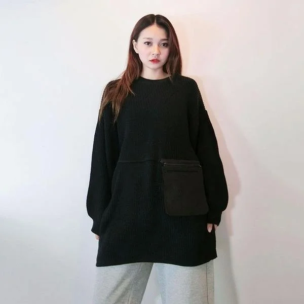 Stay Ahead In Style O neck Collar Knitting Splicing Zippers Picket Fashion Casual New Stay Ahead In Style O neck Collar Knitting Splicing Zippers Picket Fashion Casual New