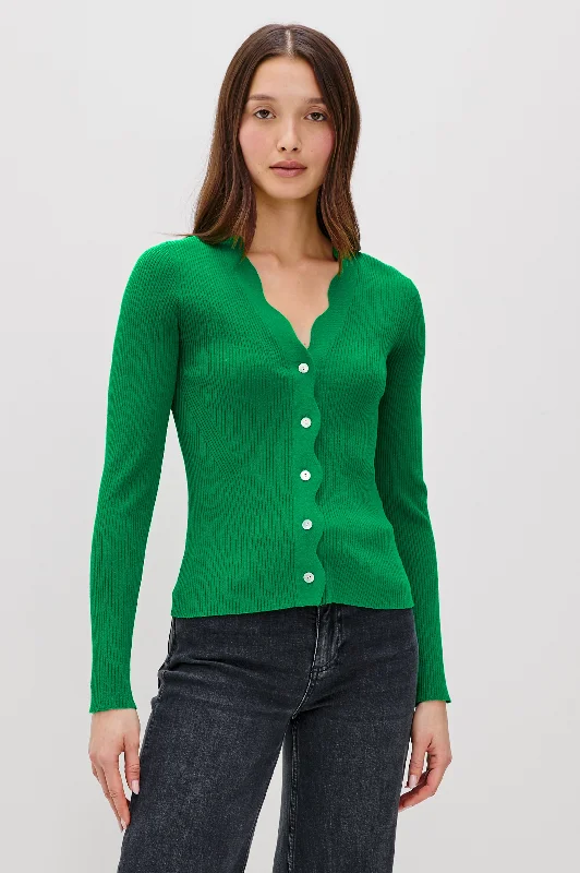 Urban Femme Streetwear DITA CARDIGAN - KELLY GREEN