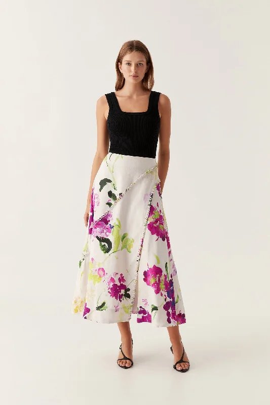 Fashion For Every Occasion Arbour Whipstitch Midi Skirt