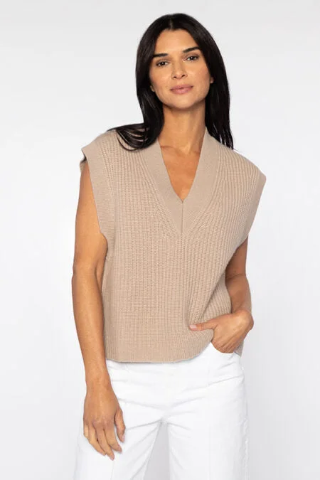 Daily Deals Kinross Cashmere Sleeveless Rib Vest