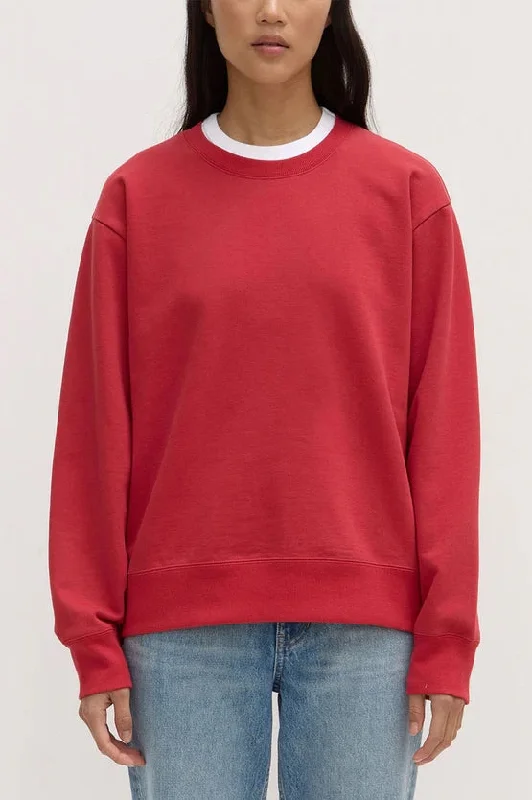 Premium Fashion Womens Weekender Goji Fleece Crew Sweatshirt