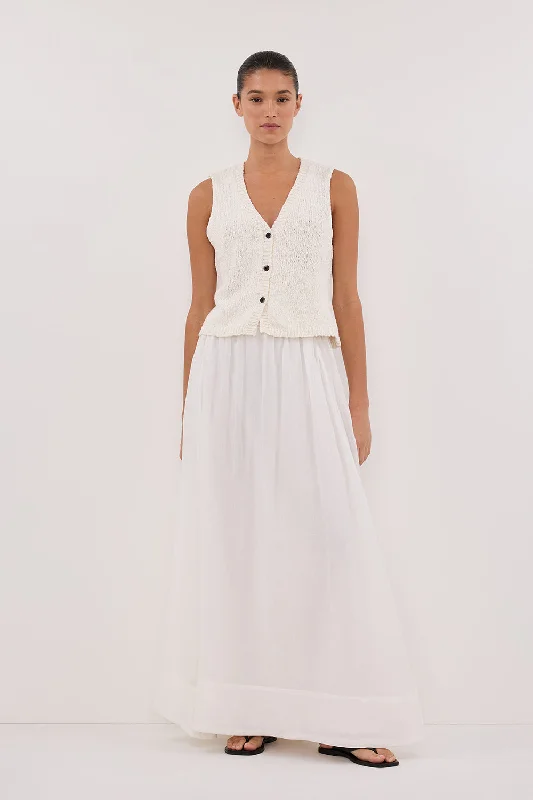 Celebrate With Big Savings MARLOWE OFF WHITE BOUCLE VEST