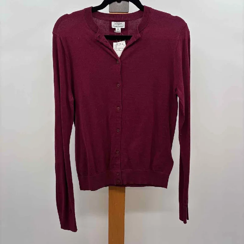 Flash Sale, Don't Miss J Crew Women's Size M maroon Solid Cardigan