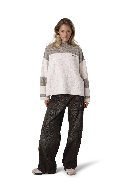 Parisian Effortless Chic Style Cottage Knit Sweater