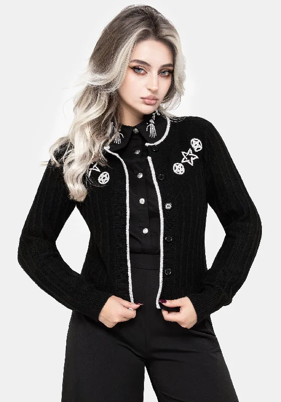 Style Upgrade Pentagram Embroidered Cardigan