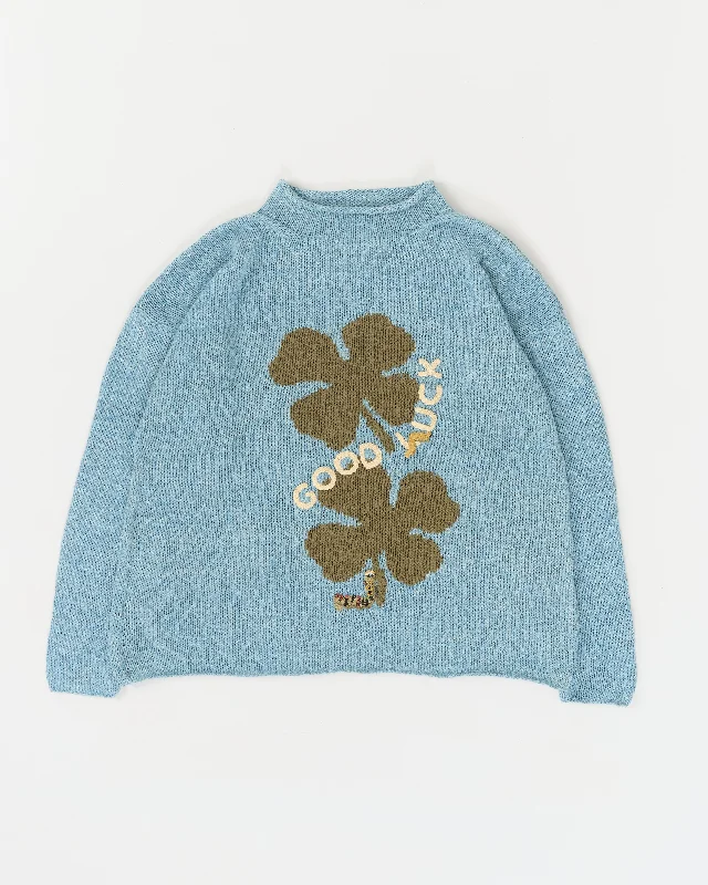 Pastel Styles Twinsun Knit Rollneck - Twisted Indigo Luck