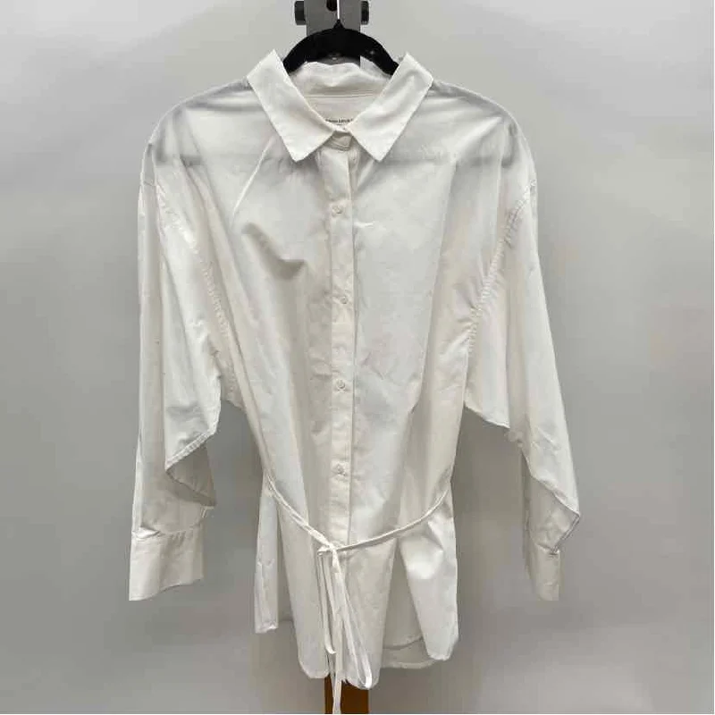End Of Season Sale Banana Republic Women's Size L White Solid Tunic