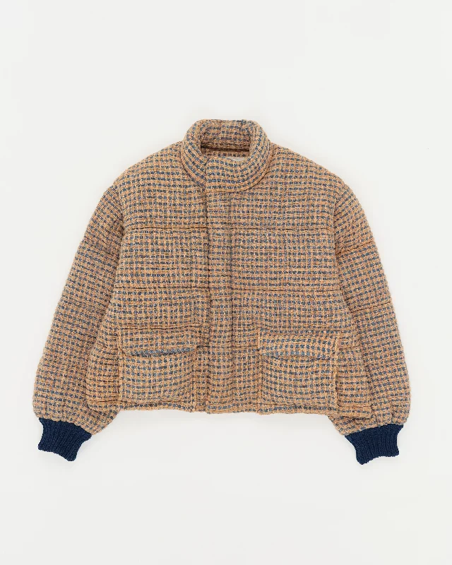 Valentine's Special Yanam Jacket - Brown Indigo Waffle