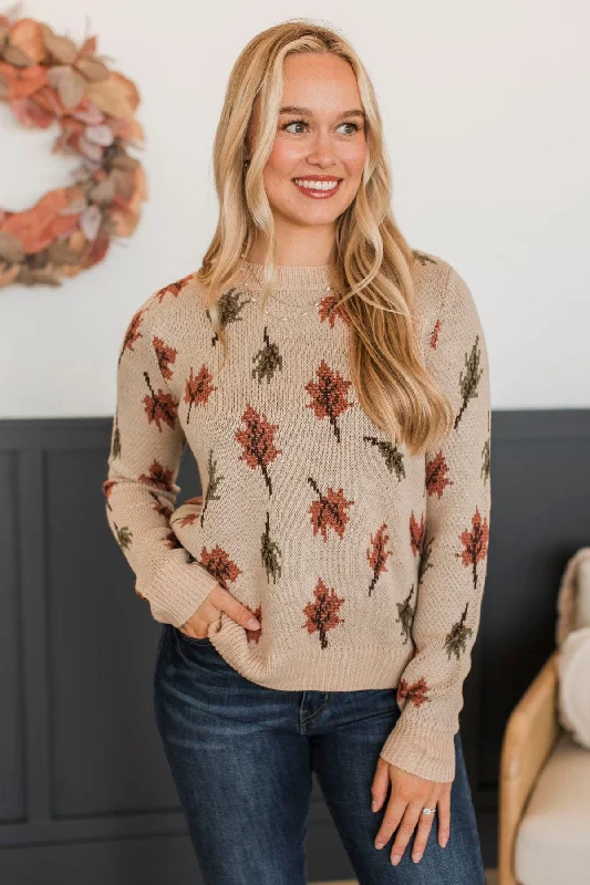 Special Offer Essence Of Autumn Knit Sweater- Oatmeal