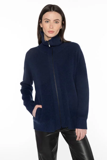 Fashion Forward Outfits Kinross Cashmere Thermal Sporty Zip Cardigan