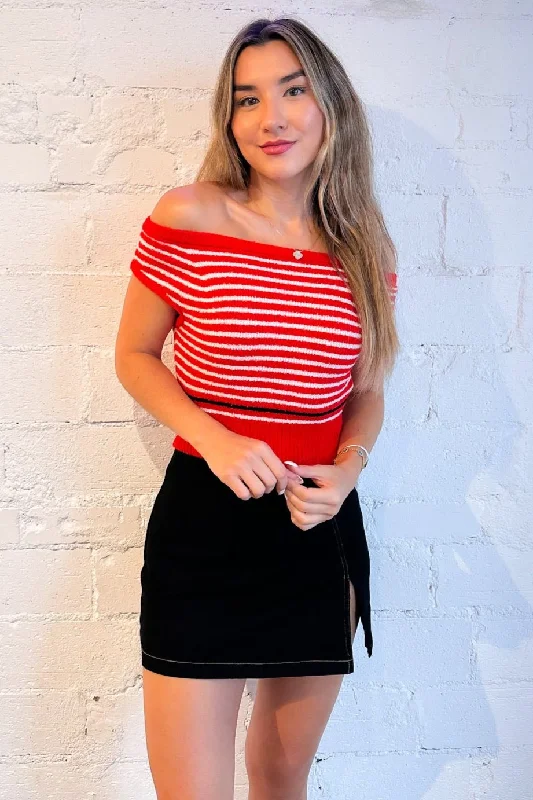 Flash Sale Now Stylish Fashion At Unbeatable Prices – Shop Emilee Stripe Cropped Sweater Top