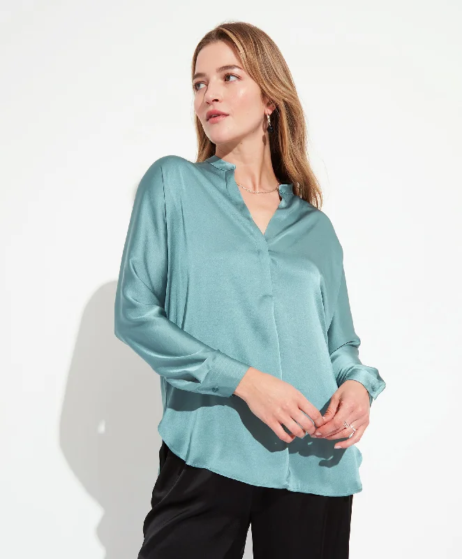 Casual Yet Stylish Separates Satin Popover