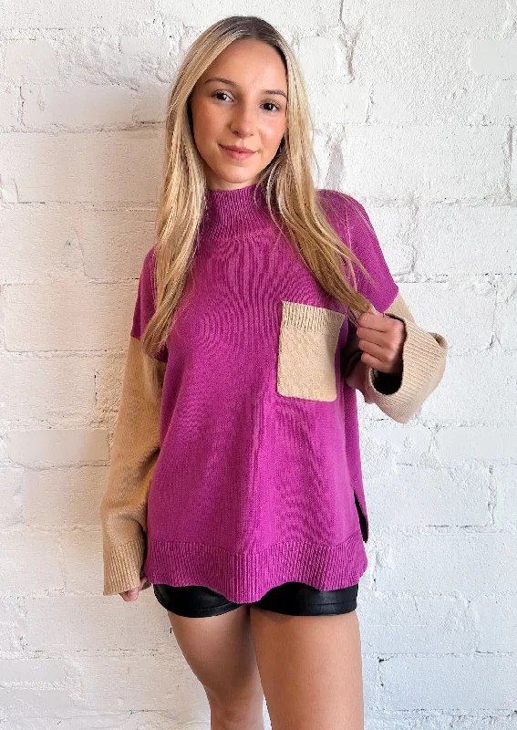 Forward Trendsetter Chic Women's Outfit Melissa 2-Tone Sweater