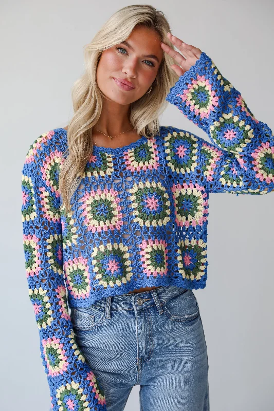 Chic Styles FINAL SALE - Cultivated Coolness Crochet Knit Top