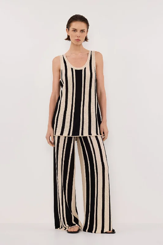 Elevated Style DELPHI STRIPE LONGLINE KNIT TUNIC