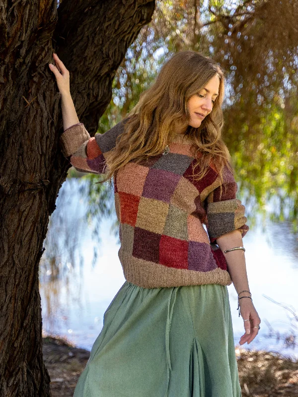 Quick Grab Deals Don't Miss Out – Your Favorite Fashion Pieces On Sale Kullvi Whims Multi Patchwork Jumper S/M