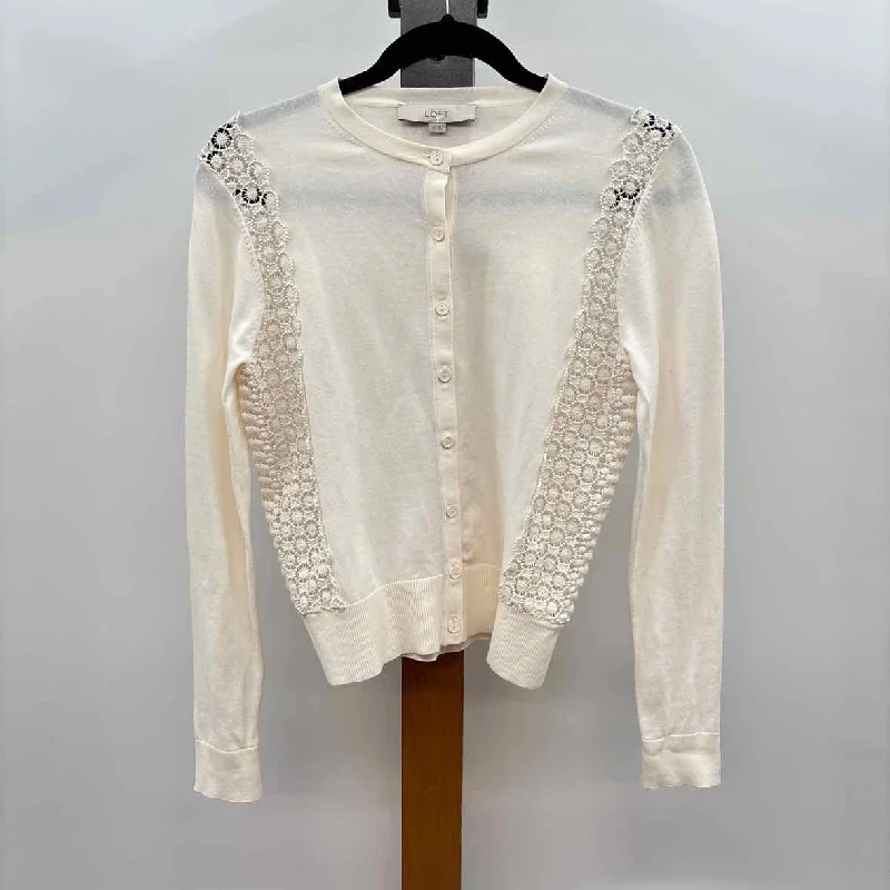 Luxury Fashion Loft Women's Size XS Ivory Lace Cardigan