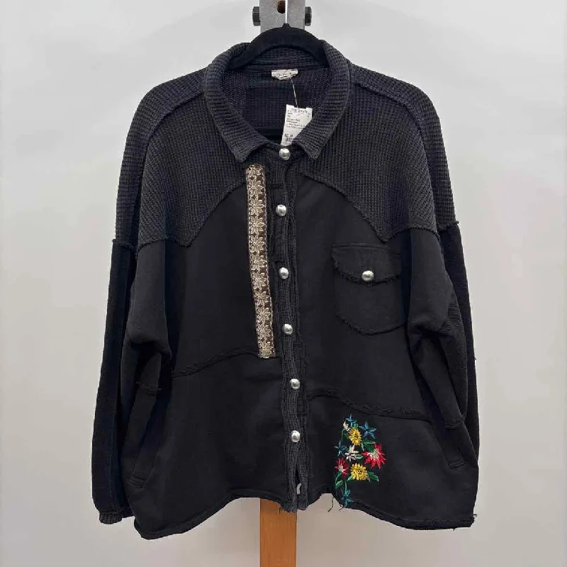 Clearance Event POL Women's Size M Black Embroidered Jacket