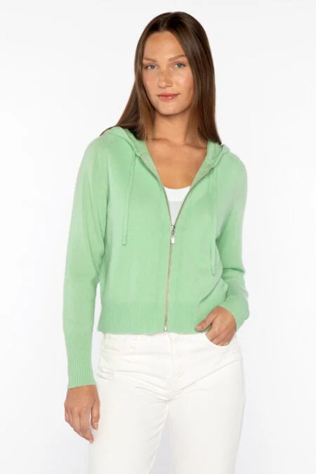Season Transition Versatile Wear Clearance Kinross Cashmere Zip Hoodie