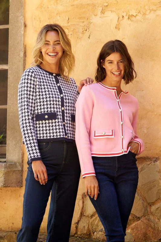 Eclectic Style Wardrobe Betty Basics Lady Cardigan Pink Red