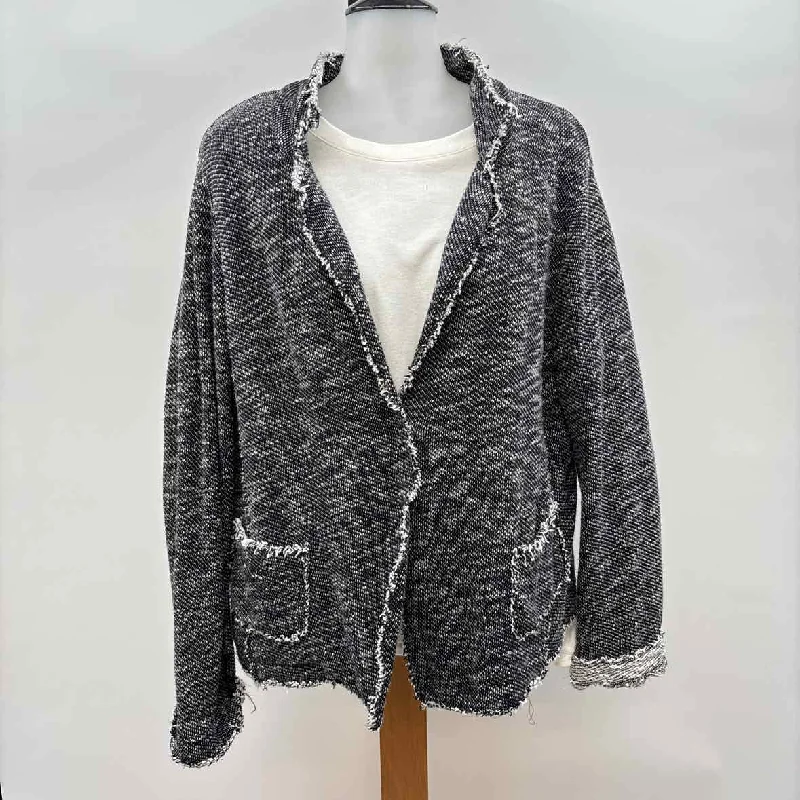 Classic Women's Fashion Eileen Fisher Women's Size XL Black Heathered Jacket