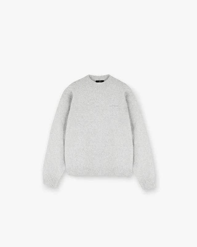 Discount Extravaganza Marled Knit Jumper - Ice Grey Marl