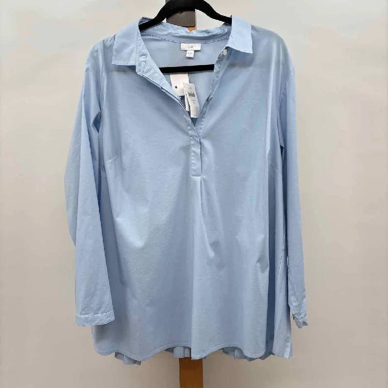 Fashion Frontiers JJill Women's Size XL Blue Solid Tunic