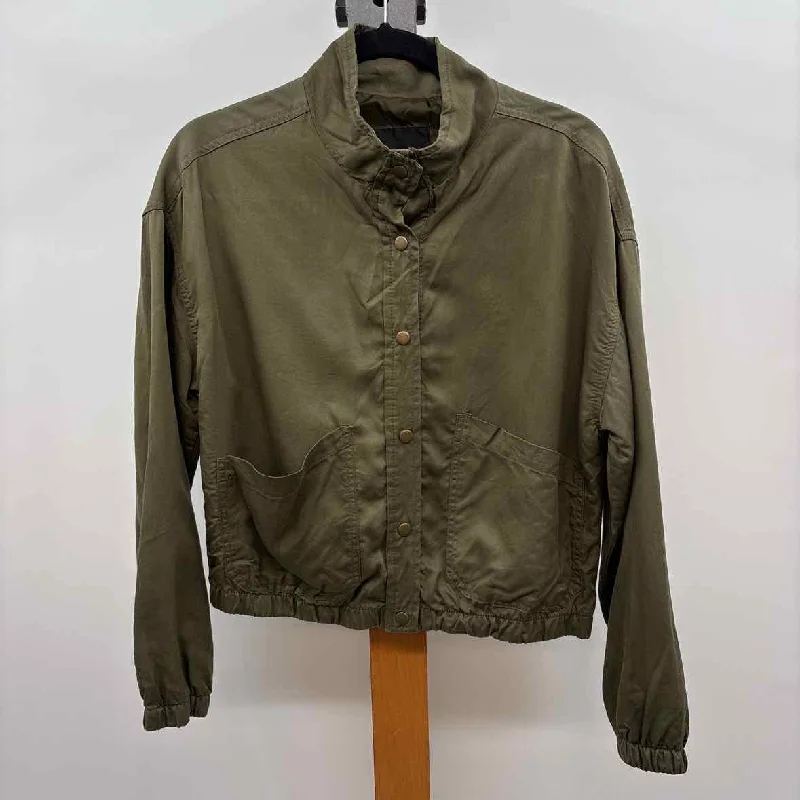 Casual Weekend Relaxed Style Sanctuary Women's Size XS Green Solid Jacket