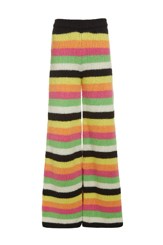 Limited Time Deal Liu Knit Pant in Multi Striped Cashmere