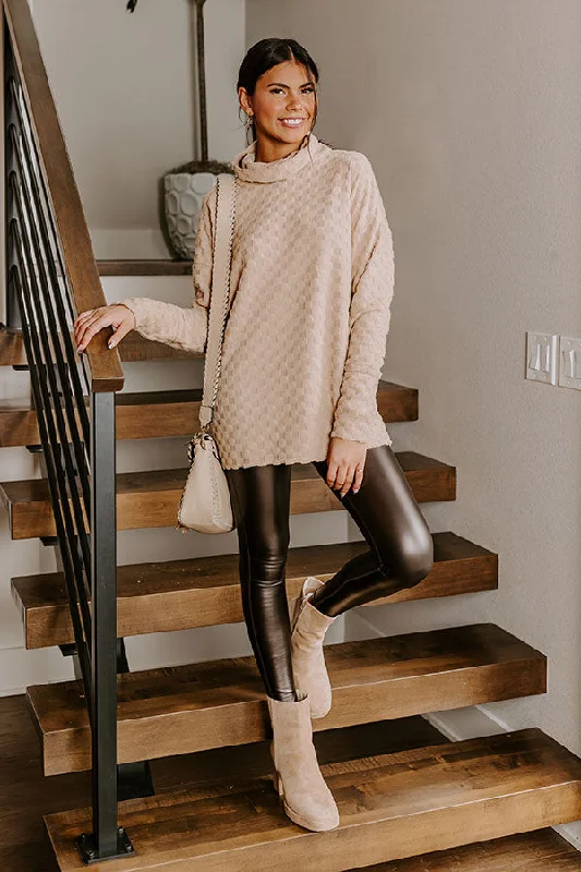 Daily Deals Women's Clothing Apparel Whispering Winds Sweater Top In Iced Latte