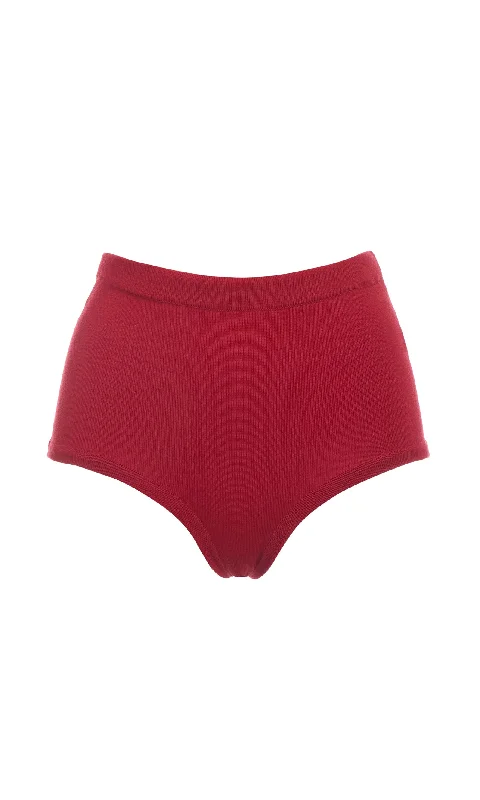 Fashion Sale Carmen Knit Short in Red Merino Wool