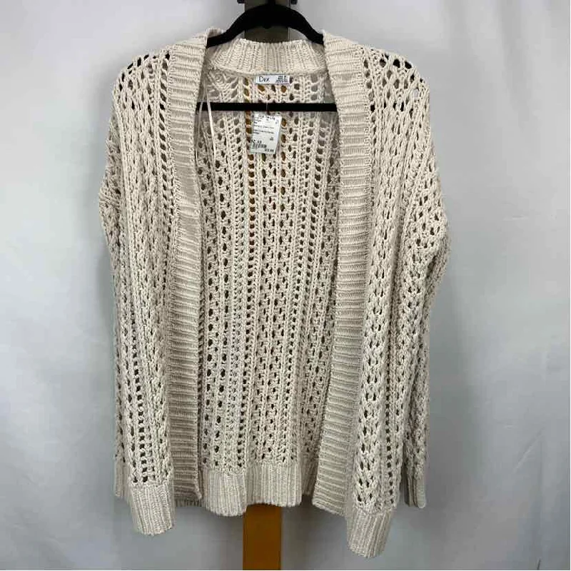 Subtle Sophistication Dex Women's Size XS Cream Solid Cardigan
