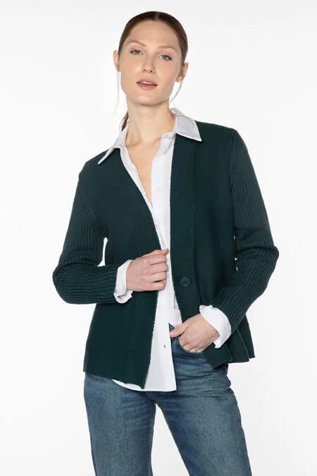 Limited Stock, Big Discounts Kinross Cashmere Garter And Rib Cardigan