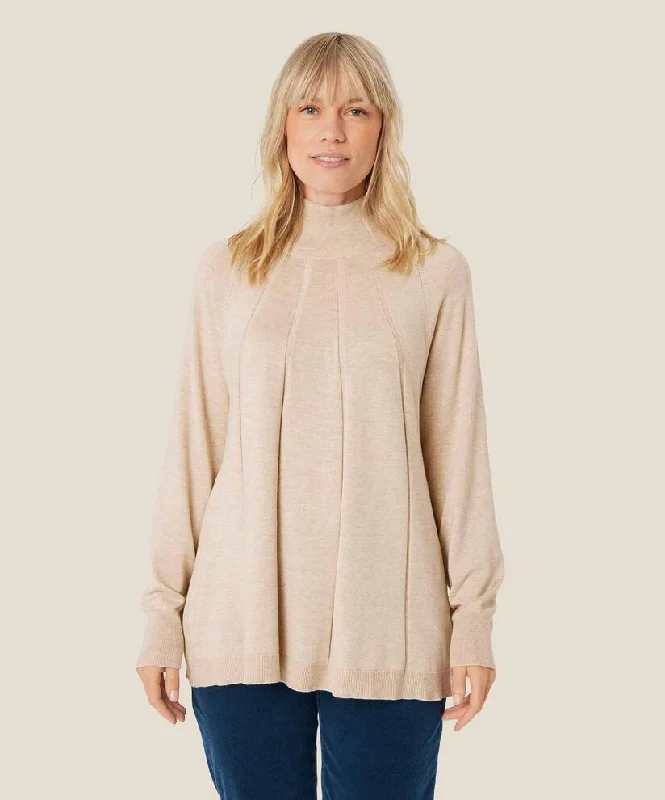 Floral Style 1009549 MaFunse Sweater - Light Beige Melange