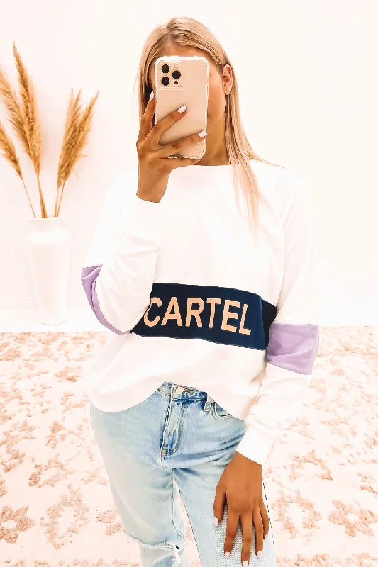 Fast Fashion Favorites Affordable Women's Outfit Matilda Sweater Navy Lilac