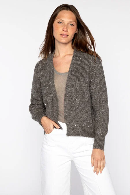 Hot Picks Kinross Cashmere Sequin Rib Cardigan