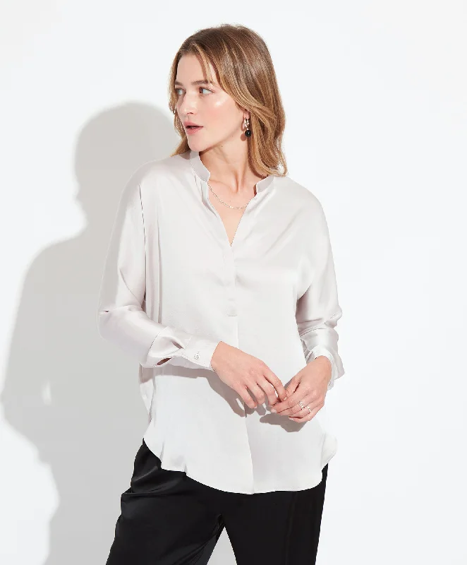 Unleash Your Trendy Side Satin Popover