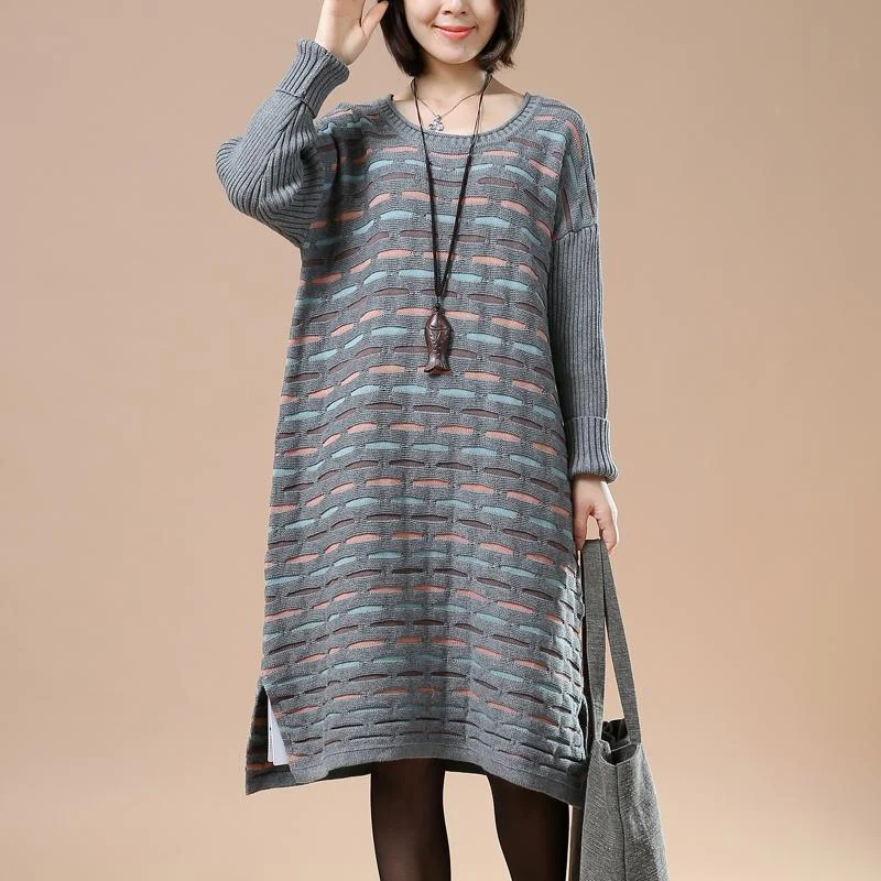 Father's Day Deals Gray sweaters plus size knit winter dresses the lake