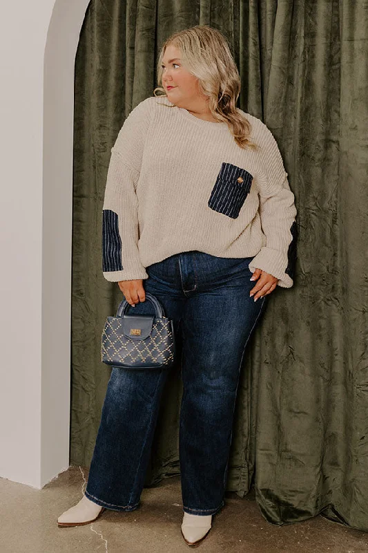 Daily Essentials Women's Seasonal Wardrobe Clothing Coffee Aroma Knit Sweater Curves