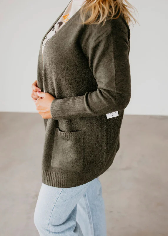 Chic And Edgy Sophia Open Front Cardigan