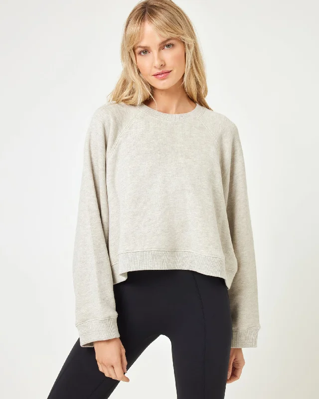 Feminine Grace Vincent Pullover - Heather Grey