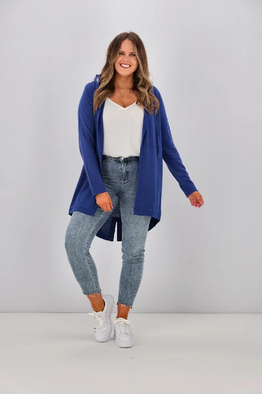 Vibrant Femme Fashion Shine On Label Big Dreams Merino Cardigan Atlantic Blue