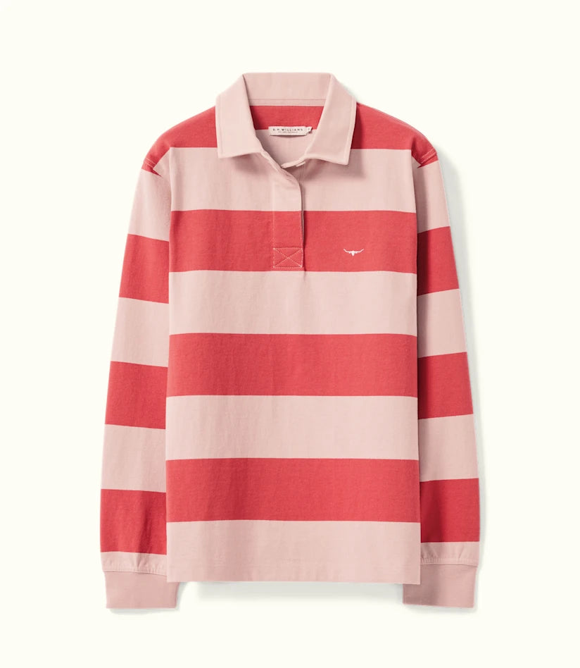 Style Breakthroughs R.M.Williams - Narran Stripe Rugby - Shell Pink